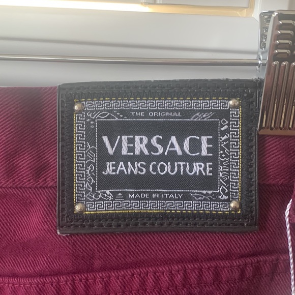 NWT Versace Jeans in Raspberry/Burgundy, Sz 34/48 (M) - Picture 4 of 12